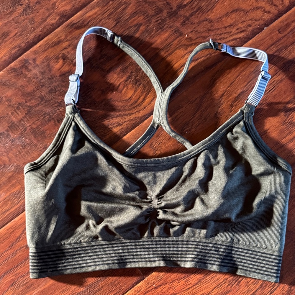 Khaki Women's Sports Bra